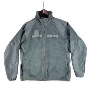 U.S. Army Fleece Jacket Men's Size Medium-Long Green Gen III L3 Peckham Military
